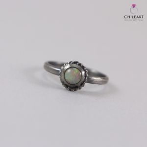 Opal z Etiopii i srebro - pierścionek 2893 - ChileArt